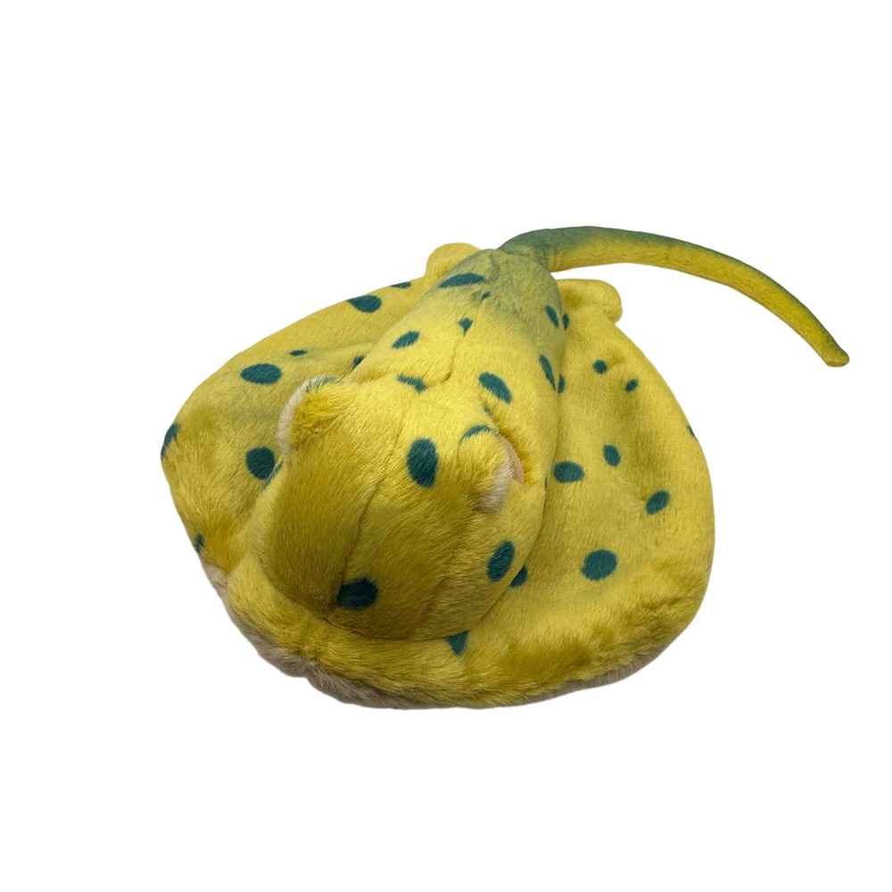 Nat & Jules Animakraft Blue Spotted Stingray Plush Yellow Stuffed Animal 2013